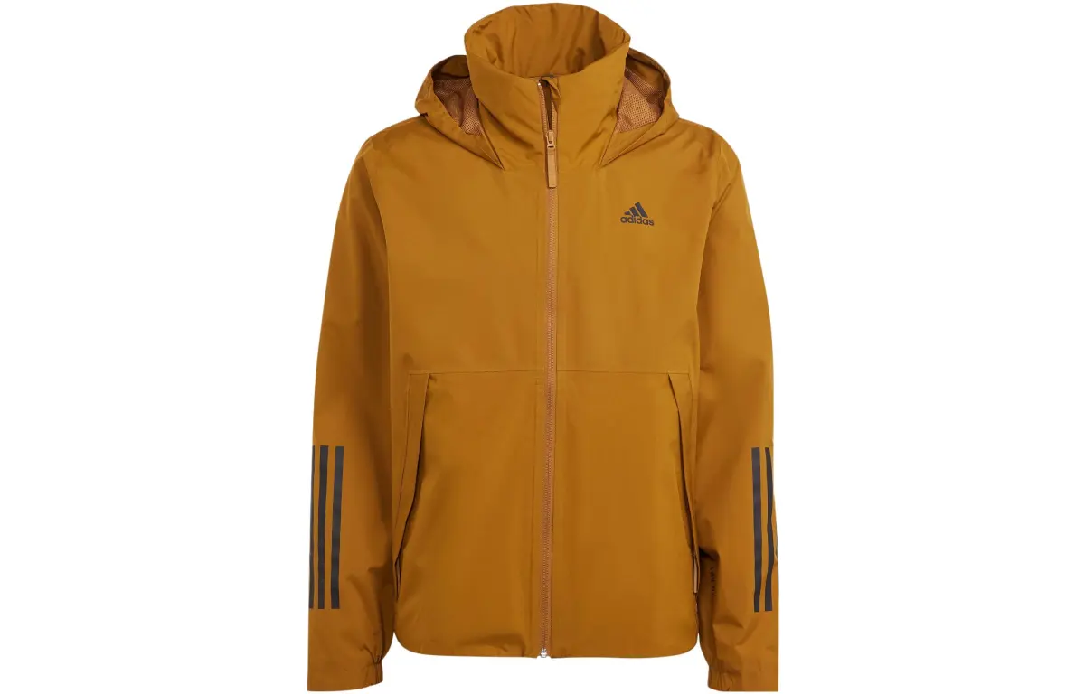 Adidas 3-Stripes Jackets Men's Bronze Strata Hooded Moderate Other