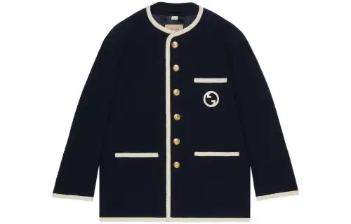 GUCCI SS23 Jackets & Coats Men's Dark Blue