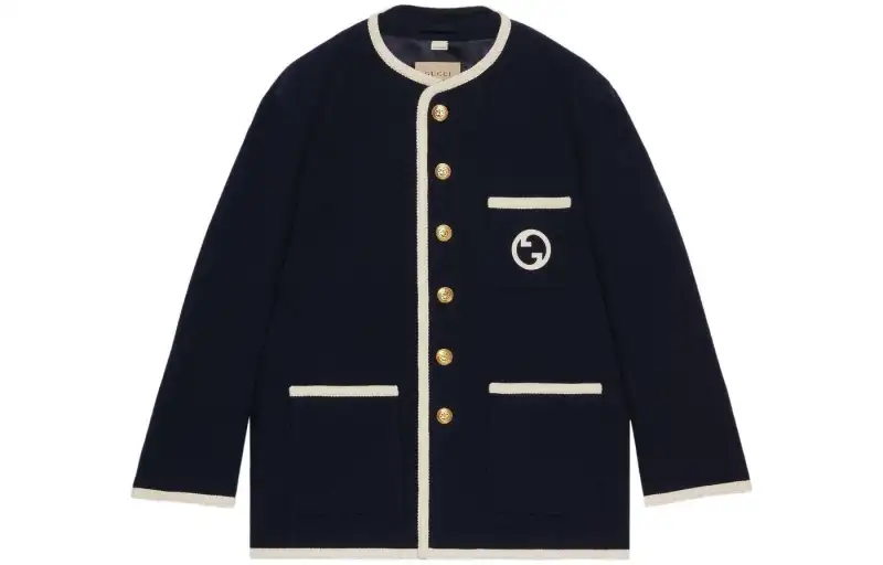 GUCCI SS23 Jackets & Coats Men's Dark Blue