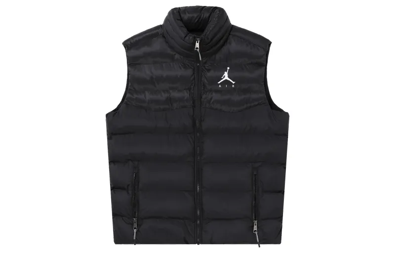 Jordan Jumpman Men's Logo Print Zip-Up Puffer Vest Black