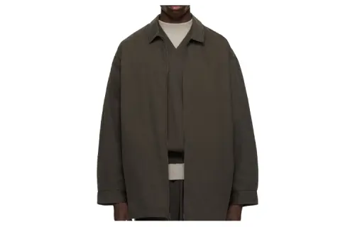 Fear Of God Essentials SS23 Jackets Men's Light Black Lapel Moderate Other