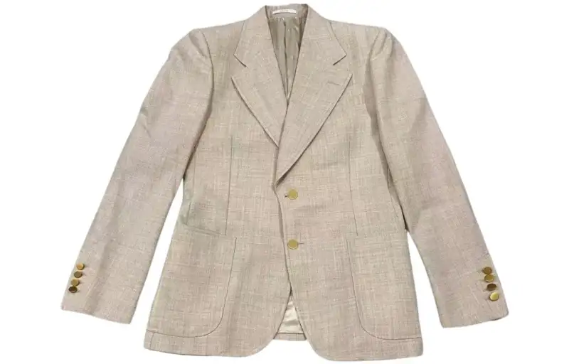 GUCCI Business Suits Men's Beige Suit Collar Moderate