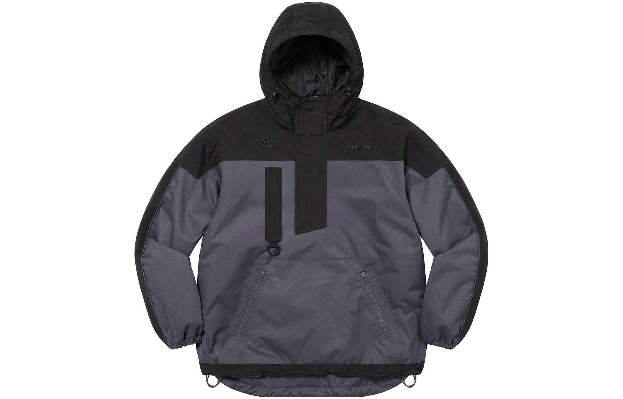 Куртка Supreme x Umbro HOODED ANORAK (черная)