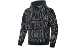 Li Ning Sweatshirts Men's New Standard Black Hooded Moderate Regular