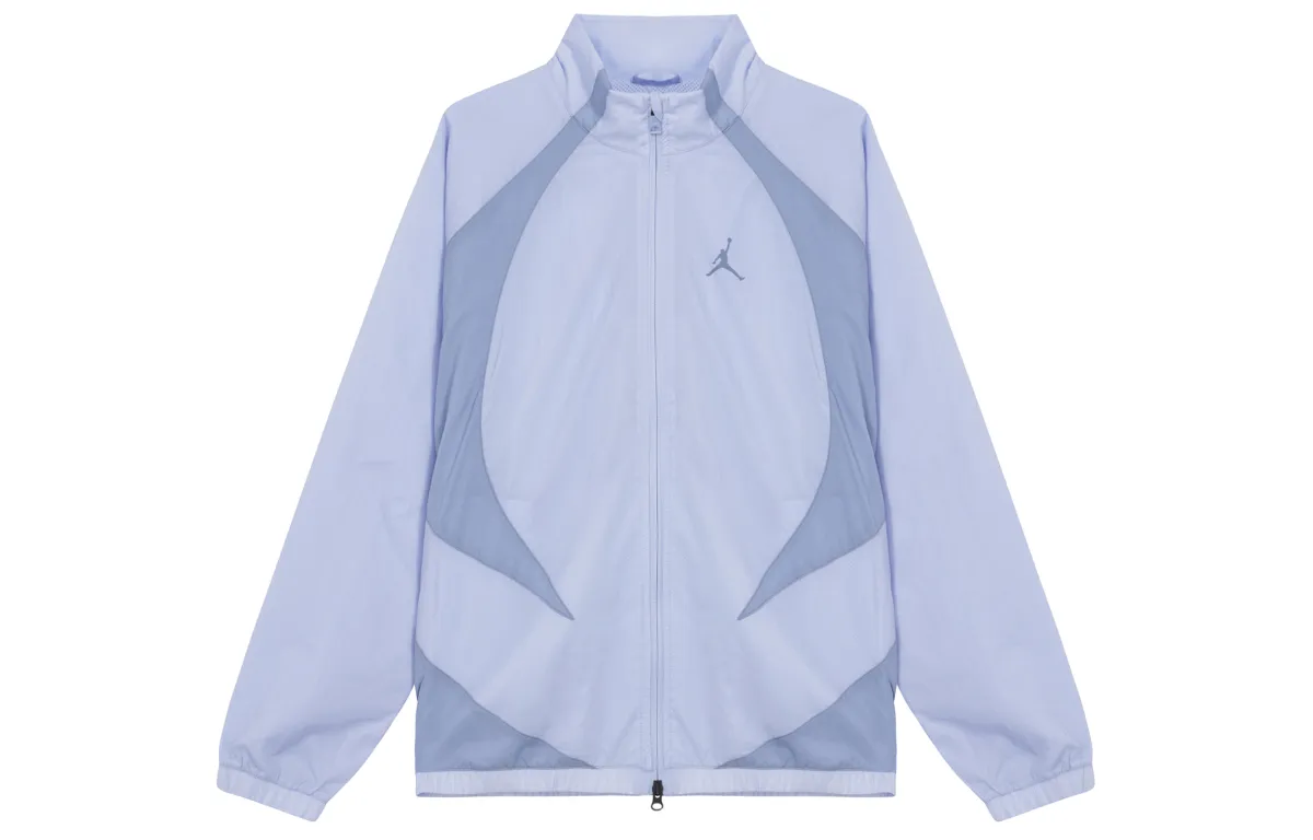 Jordan Jackets Unisex Blue Stand Collar Moderate