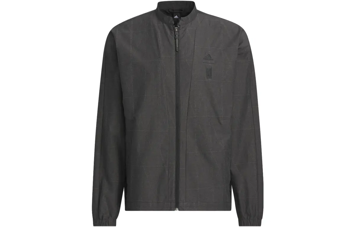Adidas Jackets Men's Black Stand Collar Moderate Other