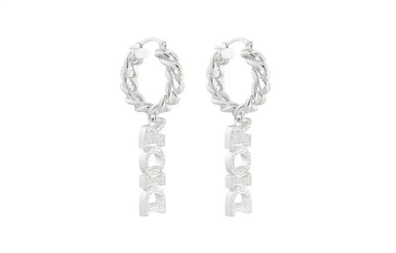 DIOR Earrings Women's Silver