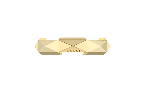 GUCCI Link To Love Series Rings Unisex Gold