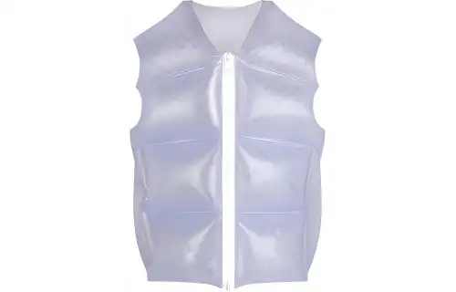 LOUIS VUITTON Vest Men's Coffee Blue