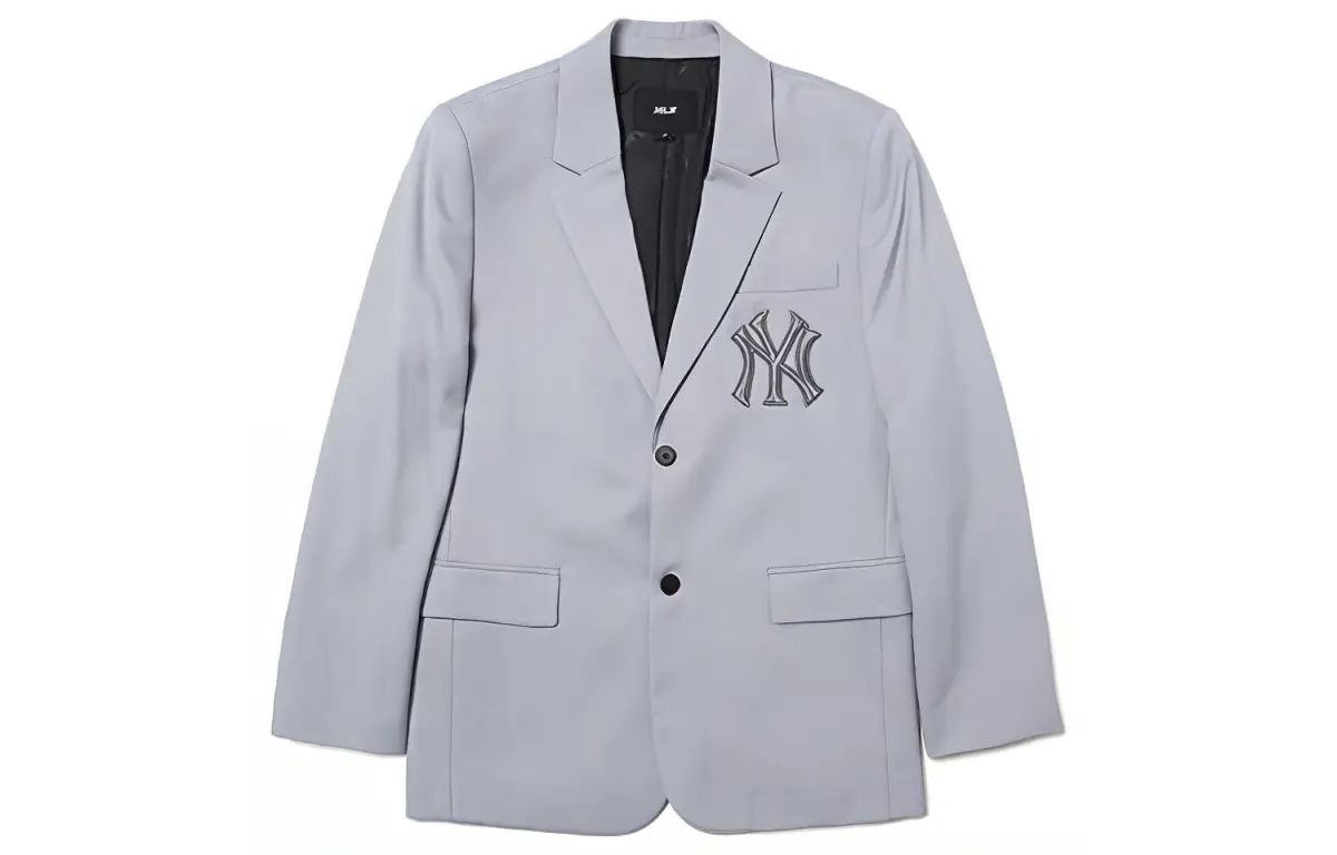 MLB Business Suits Unisex Gray Suit Collar Moderate Business Suit