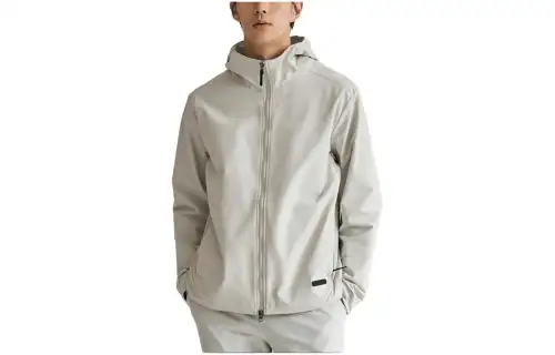 New Balance Jackets & Coats Men's Light Gray