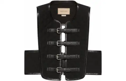 GUCCI Quilted Gabardine Gilet