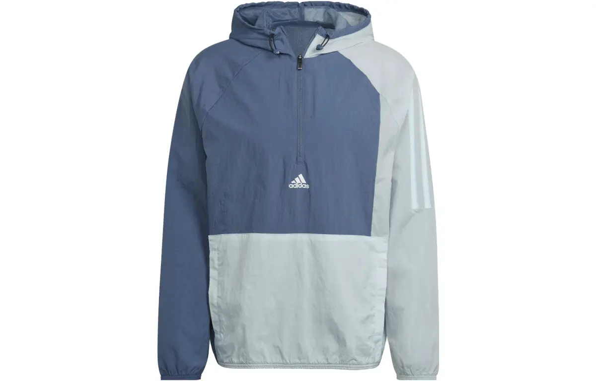 Adidas Jackets Men's Blue Hooded Moderate Other