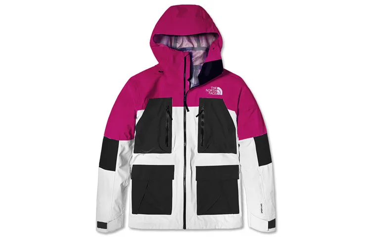 THE NORTH FACE Windbreaker Jackets Men's Purple Hooded Moderate Straight Fit