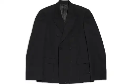 Balenciaga FW23 Business Suit Coat Loose Fit Unisex Black