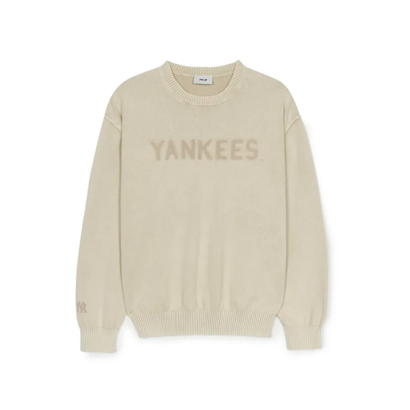 MLB Basic New York Yankees Knitwear Unisex Sandy Brown