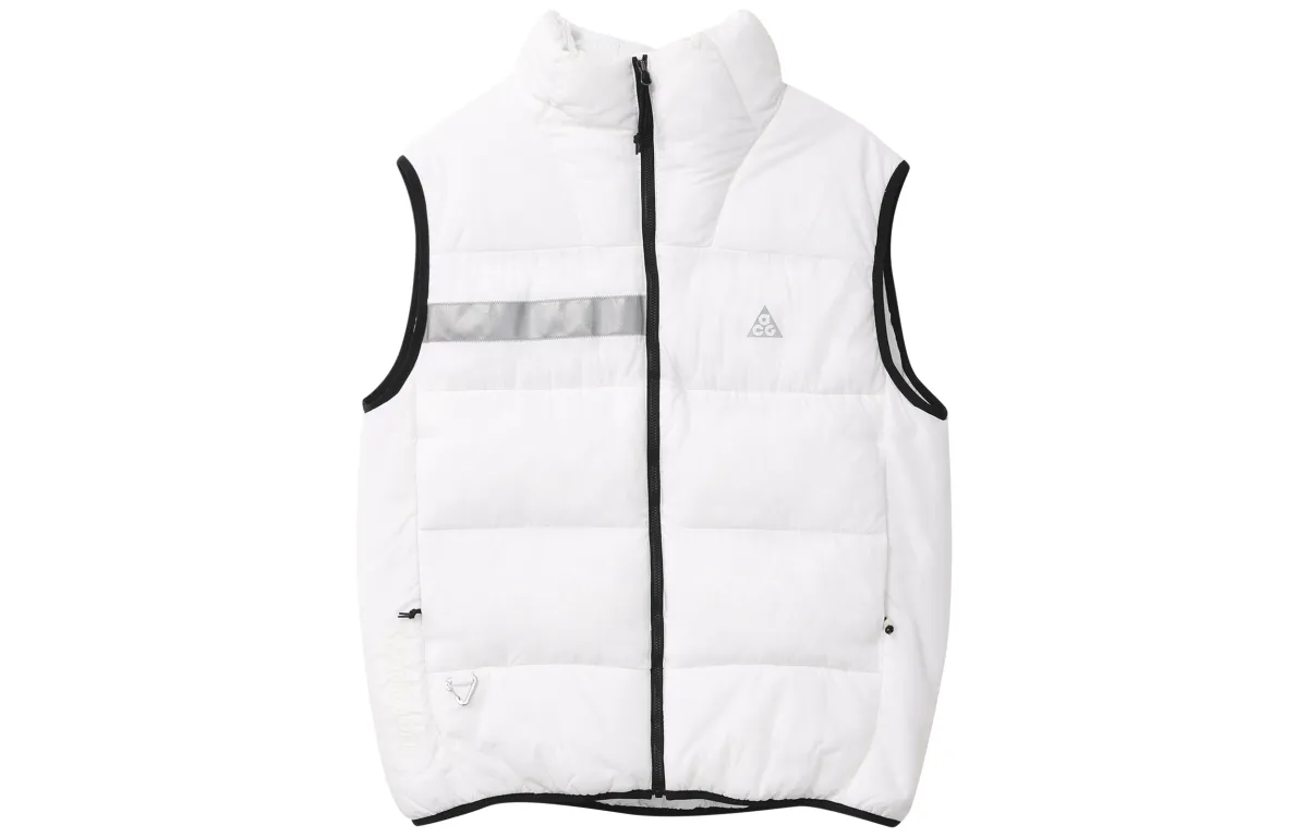 Nike ACG THERMA-FIT Down Vests Men's White Stand Collar Moderate Other