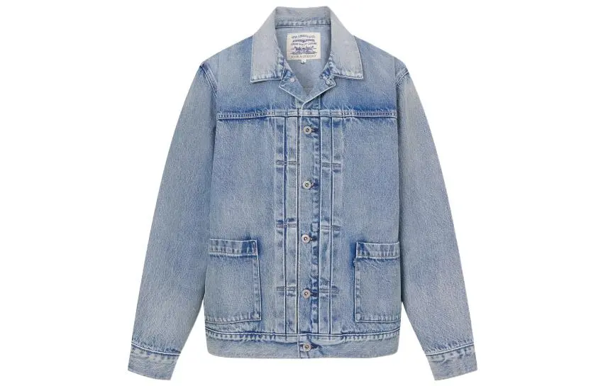 Levi's SS23 Midnight Blue Denim Jackets Men's Blue Lapel Moderate Other