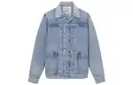 Levis SS23 Midnight Blue Denim Jackets Men's Blue Lapel Moderate Other