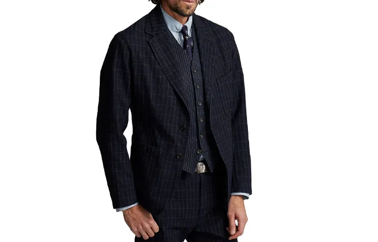 Polo Ralph Lauren SS23 Business Suit Coat Men's Dark Blue
