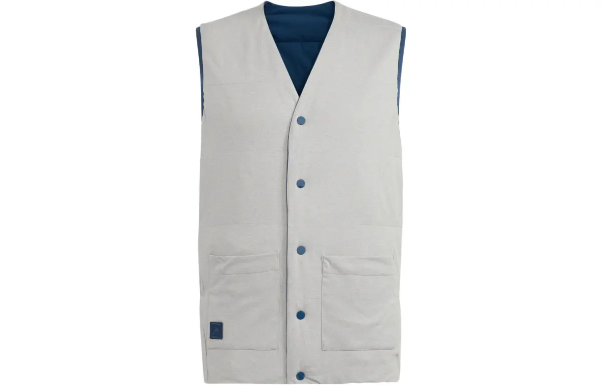 Adidas Vests Men's Navy Blue V-neck Moderate Other
