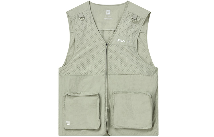 FILA Athletics Vests Men's Light Industrial Brown Collarless Thin Other