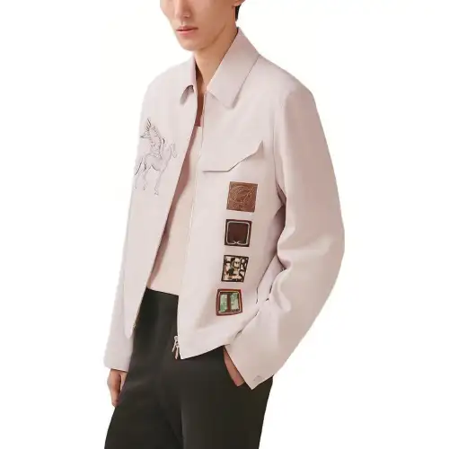 HERMES SS23 Jackets & Coats Men's Light Pink