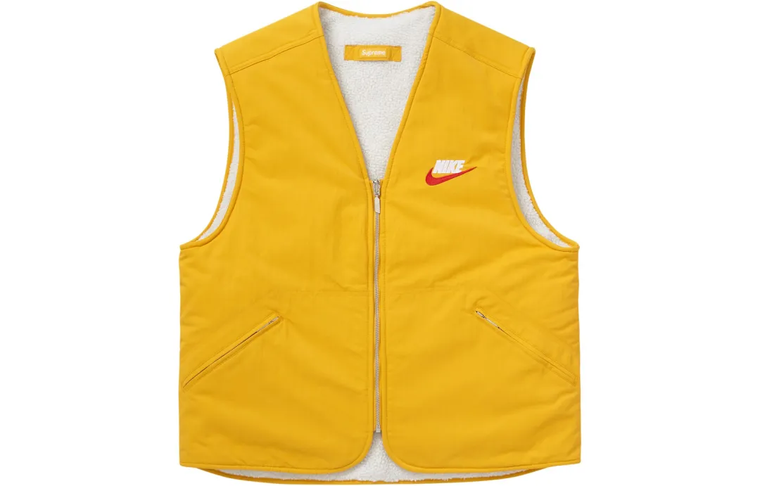 Supreme Nike Reversible Nylon Sherpa Vest