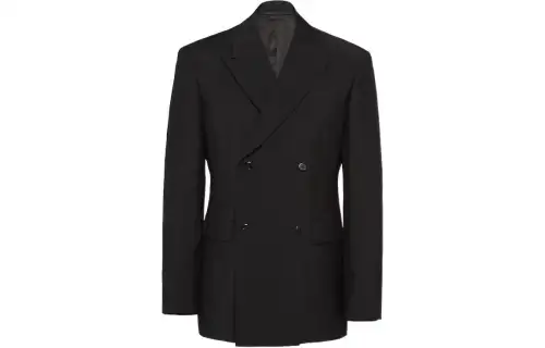 【Previous Season】double-breasted mohair-wool blazer