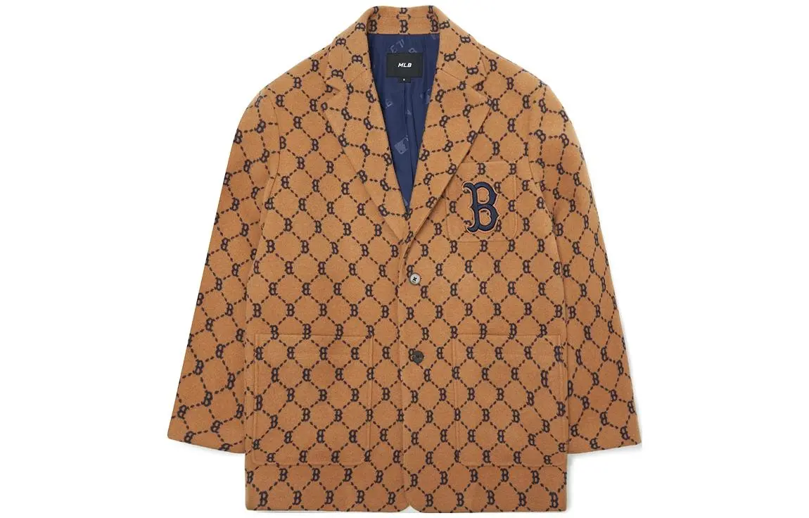 MLB Business Suits Unisex Khaki Suit Collar Moderate