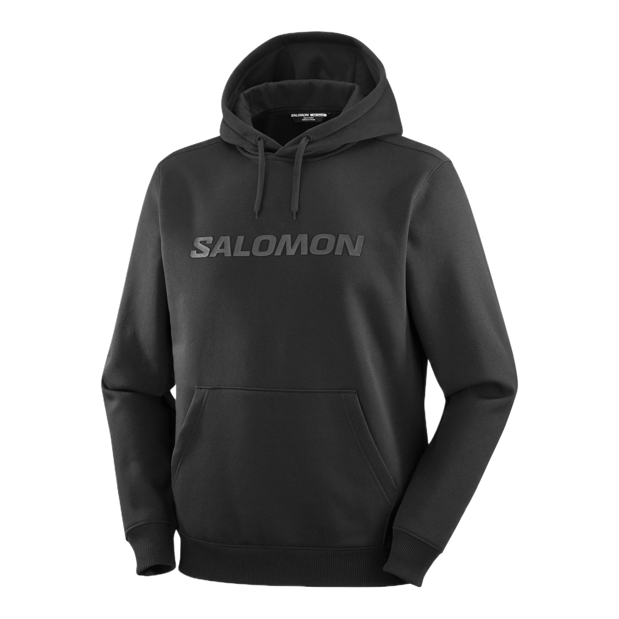 Мужское худи Salomon с капюшоном (черное)