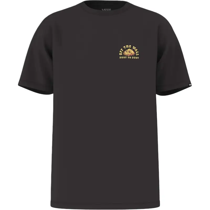 Vans T Shirts Unisex Black Crew Neck Moderate Straight Fit