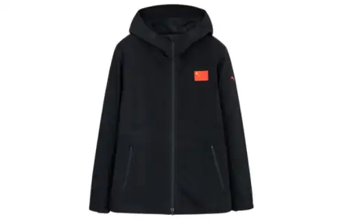 ANTA Jackets Men's Black Hooded Moderate Other