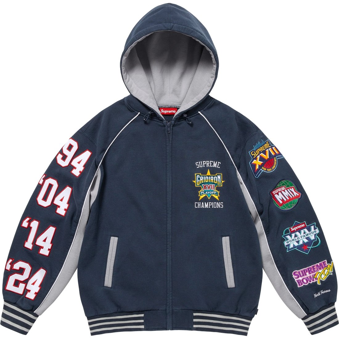 Худи Supreme SS25 WEEK1 Playoffs Zip Up Hooded Sweatshirt (многоцветное)