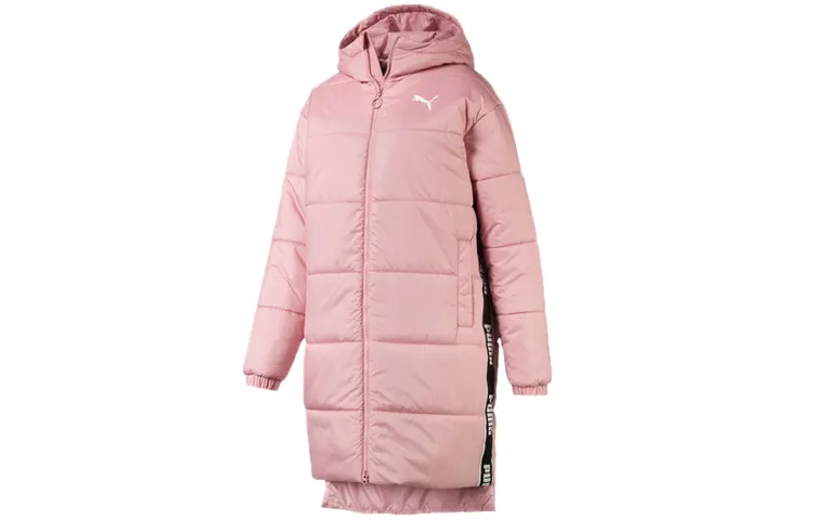 PUMA Puffer Jackets Women's Wedding Pink Hooded Moderate Other