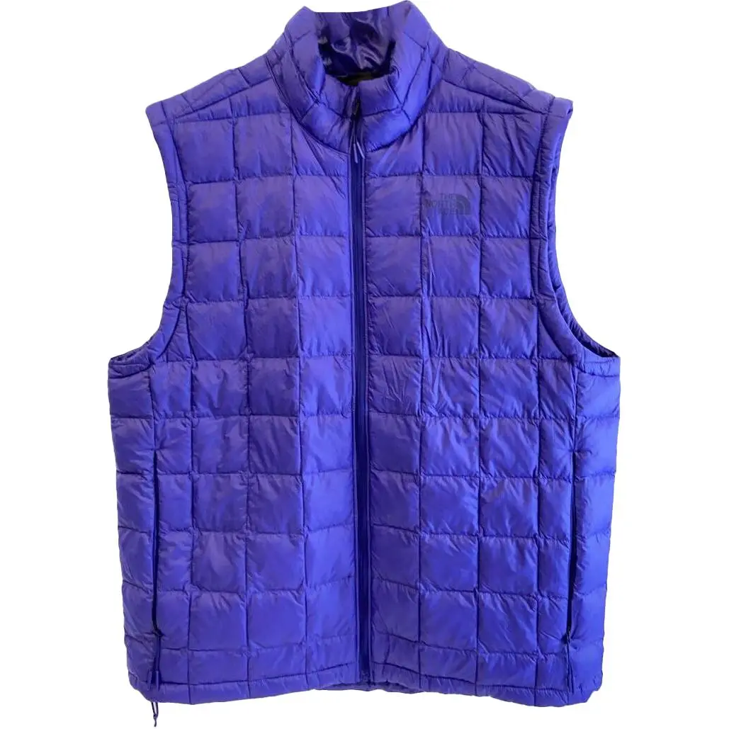 THE NORTH FACE Vests Men's Blue Stand Collar Moderate Other