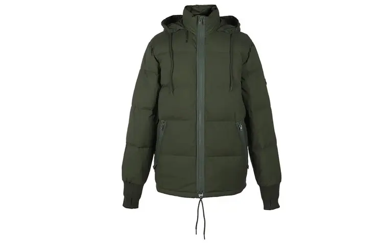 KENZO Down Jackets Men's Green Hooded Moderate