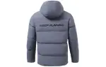Li Ning Training Series Down Jackets Men's Stone Gray Hooded Thickened Other