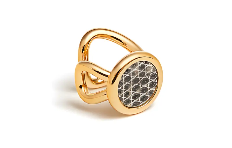 HERMES Clip On Earrings Women's Gold