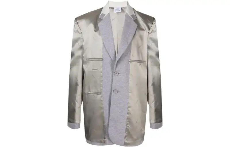 Vetements Panelled Logo-print Blazer