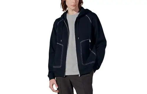 HERMES Jackets & Coats Men's Marine Blue