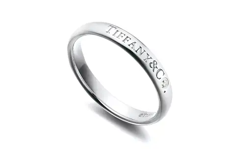 TIFFANY & CO. Platinum Rings Unisex Silver