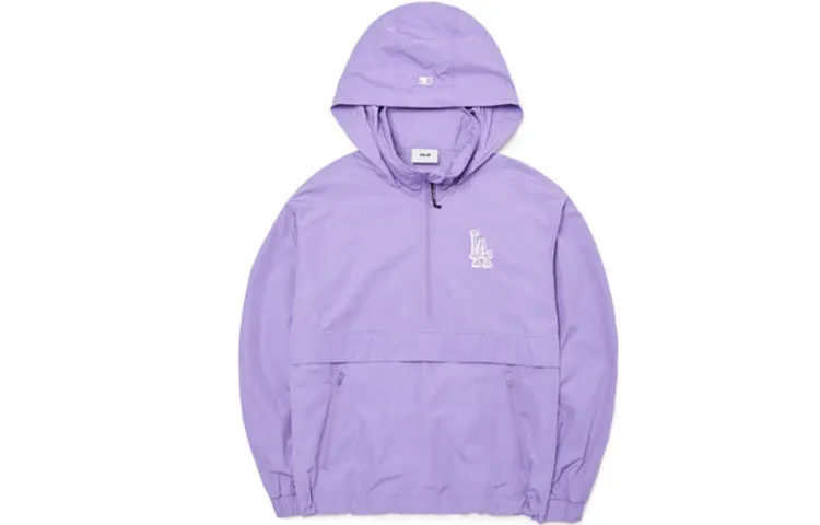 MLB Windproof Quick Dry Windbreaker Jacket Unisex Purple
