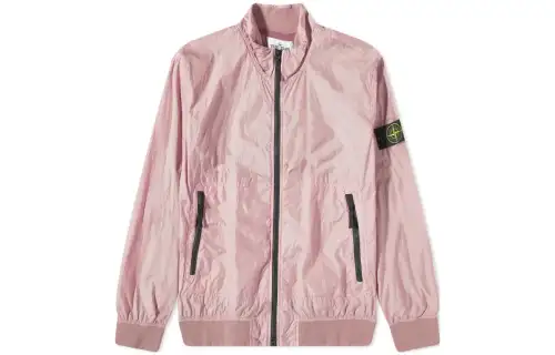 STONE ISLAND Jackets Men's Pink Stand Collar Moderate Other