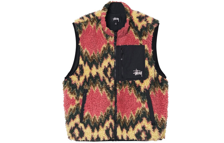 Жилет Stussy Fillmore Sherpa Vest (разноцветный)