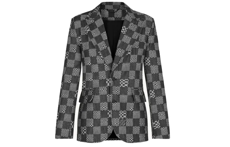 LOUIS VUITTON Business Suit Coat Men's Black