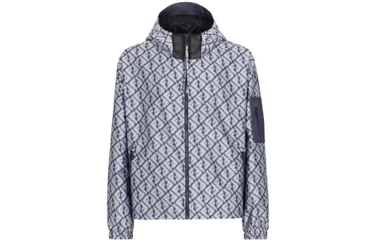 FENDI SS23 Jackets & Coats Men's Silver Blue