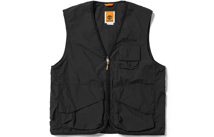 Timberland Vests Men's Black Collarless Moderate Other