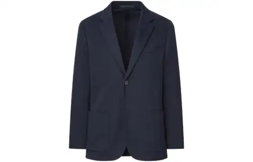 UNIQLO Business Suits Men's Navy Blue Suit Collar Moderate Business Suit