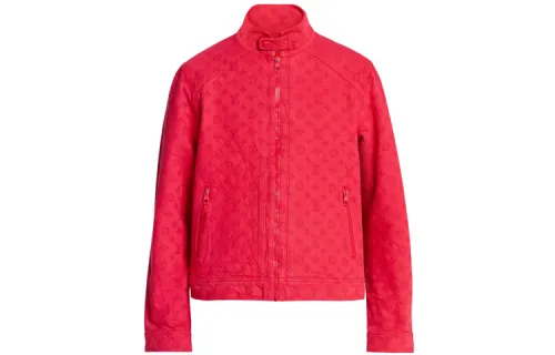Louis Vuitton monogram-pattern zip-up jacket